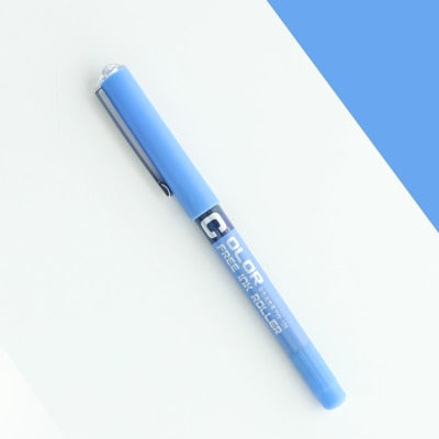 Luxury High Quality Needle Type Gel Pens Straight Liquid Yype Color Pen Water Stationery Office School Supplies Writing