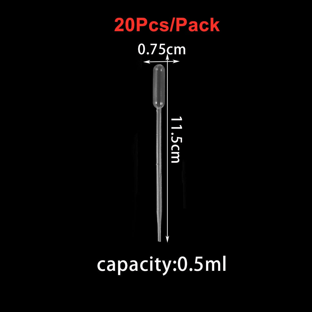 20-200Pcs Disposable Plastic Transfer Graduated Pipettes for DIY Jewelry Making Office Lab Experiment Supplies Silicone mold