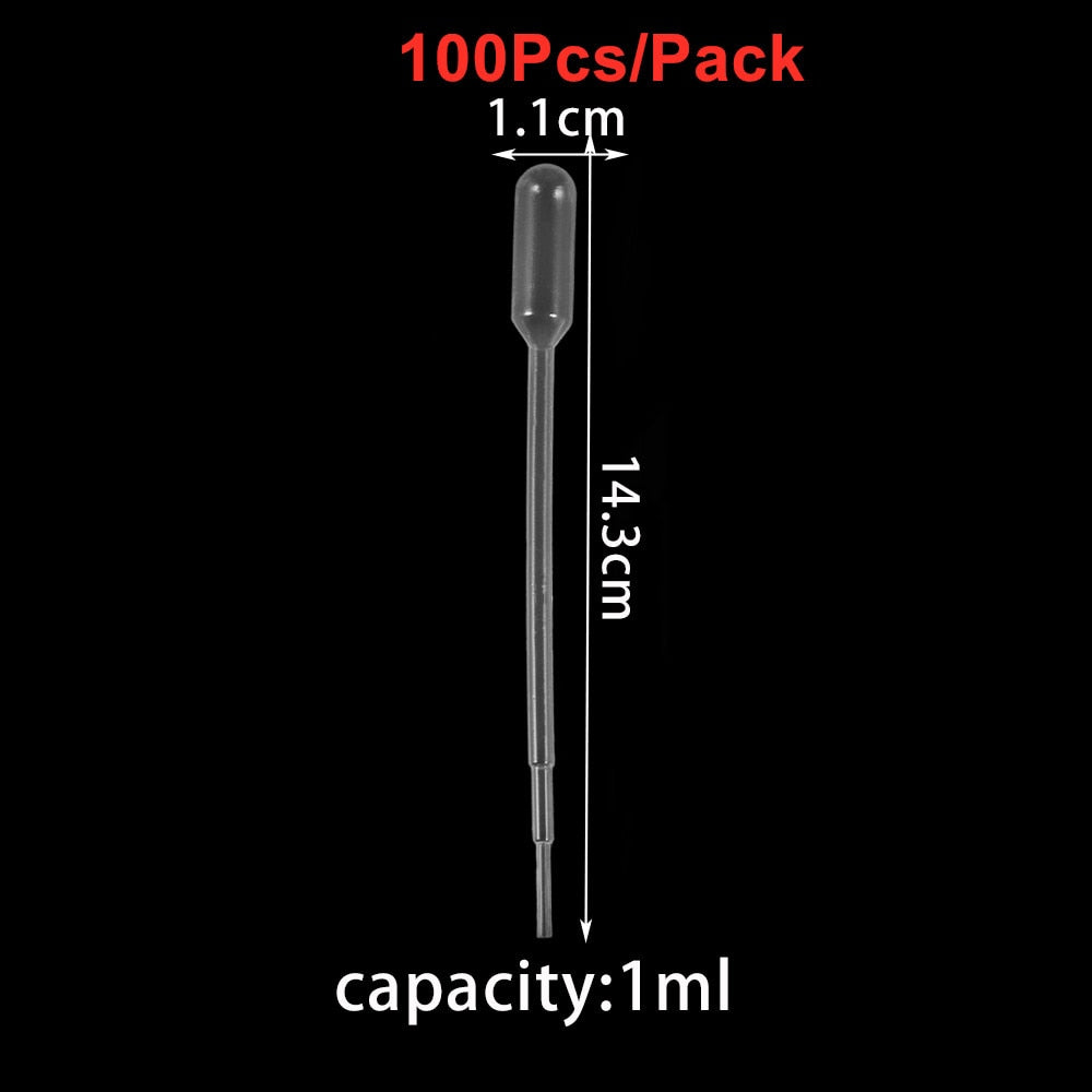 20-200Pcs Disposable Plastic Transfer Graduated Pipettes for DIY Jewelry Making Office Lab Experiment Supplies Silicone mold
