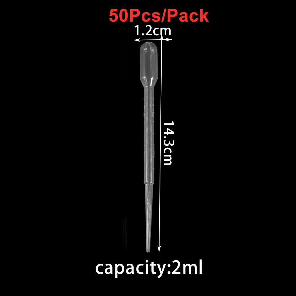 20-200Pcs Disposable Plastic Transfer Graduated Pipettes for DIY Jewelry Making Office Lab Experiment Supplies Silicone mold