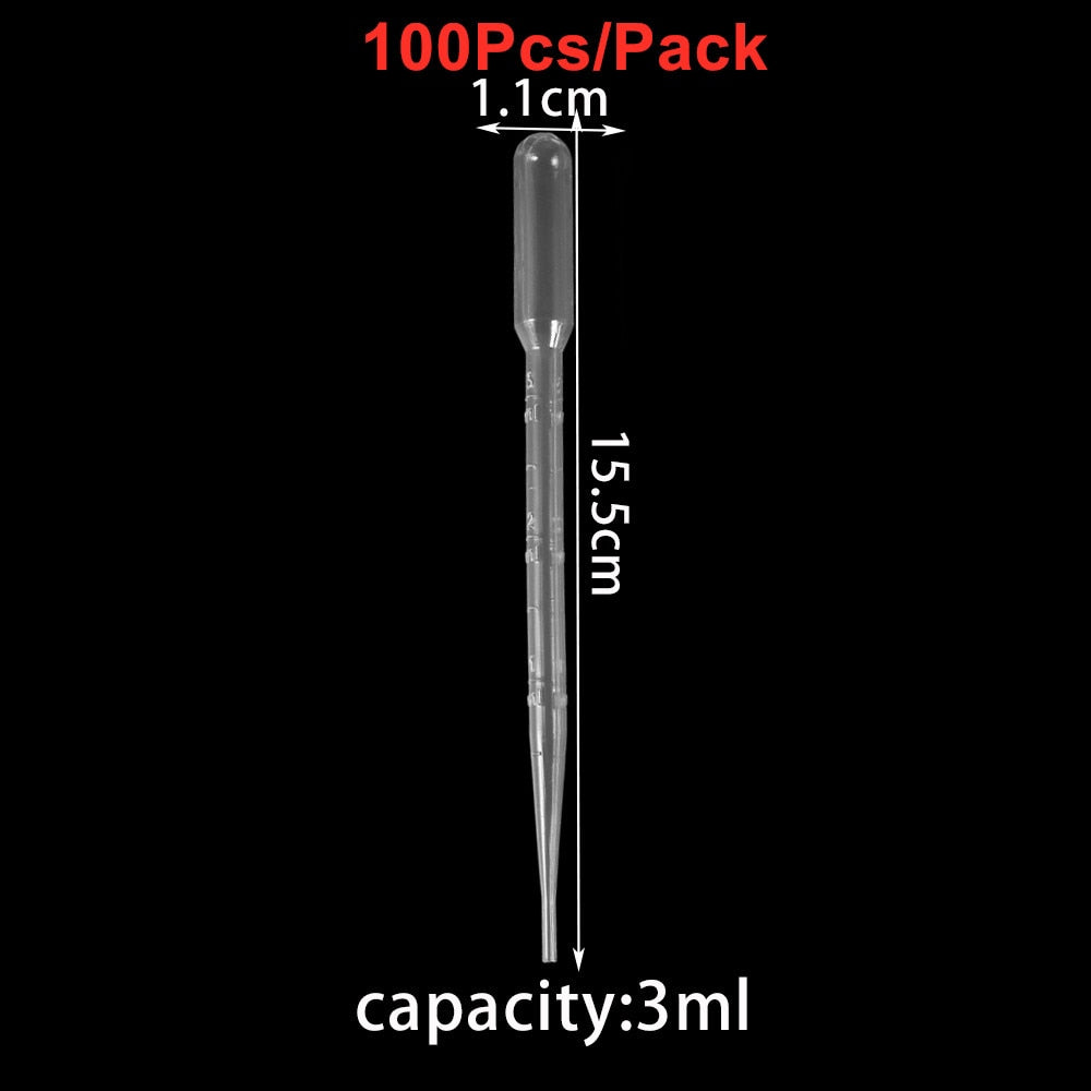 20-200Pcs Disposable Plastic Transfer Graduated Pipettes for DIY Jewelry Making Office Lab Experiment Supplies Silicone mold