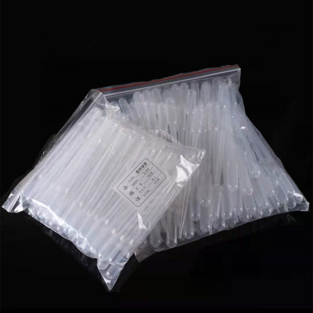 20-200Pcs Disposable Plastic Transfer Graduated Pipettes for DIY Jewelry Making Office Lab Experiment Supplies Silicone mold