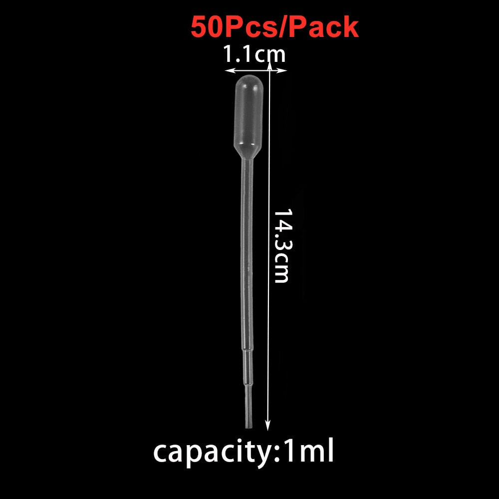 20-200Pcs Disposable Plastic Transfer Graduated Pipettes for DIY Jewelry Making Office Lab Experiment Supplies Silicone mold