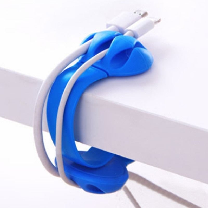 1pcs Office desk wire clip multi-function data cable winder cable fixing device home office storage organizer