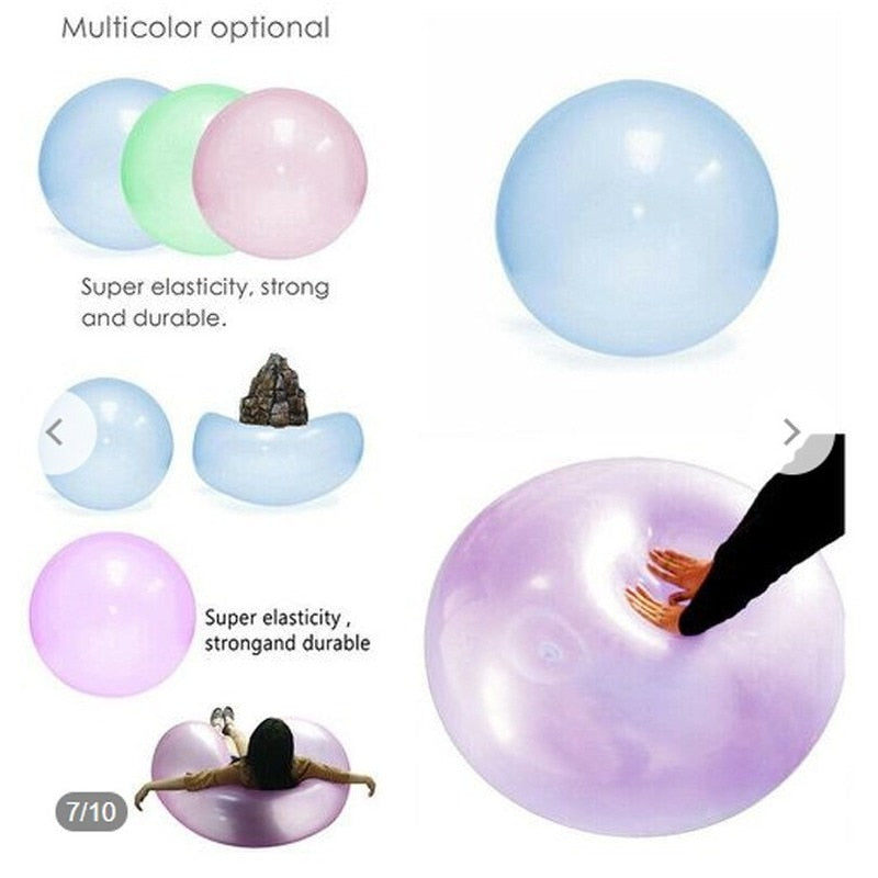 Kids Children Outdoor Toys Soft Air Water Filled Bubble Ball Blow Up Balloon Toy Fun Party Game Summer Inflatable Gift for Kids