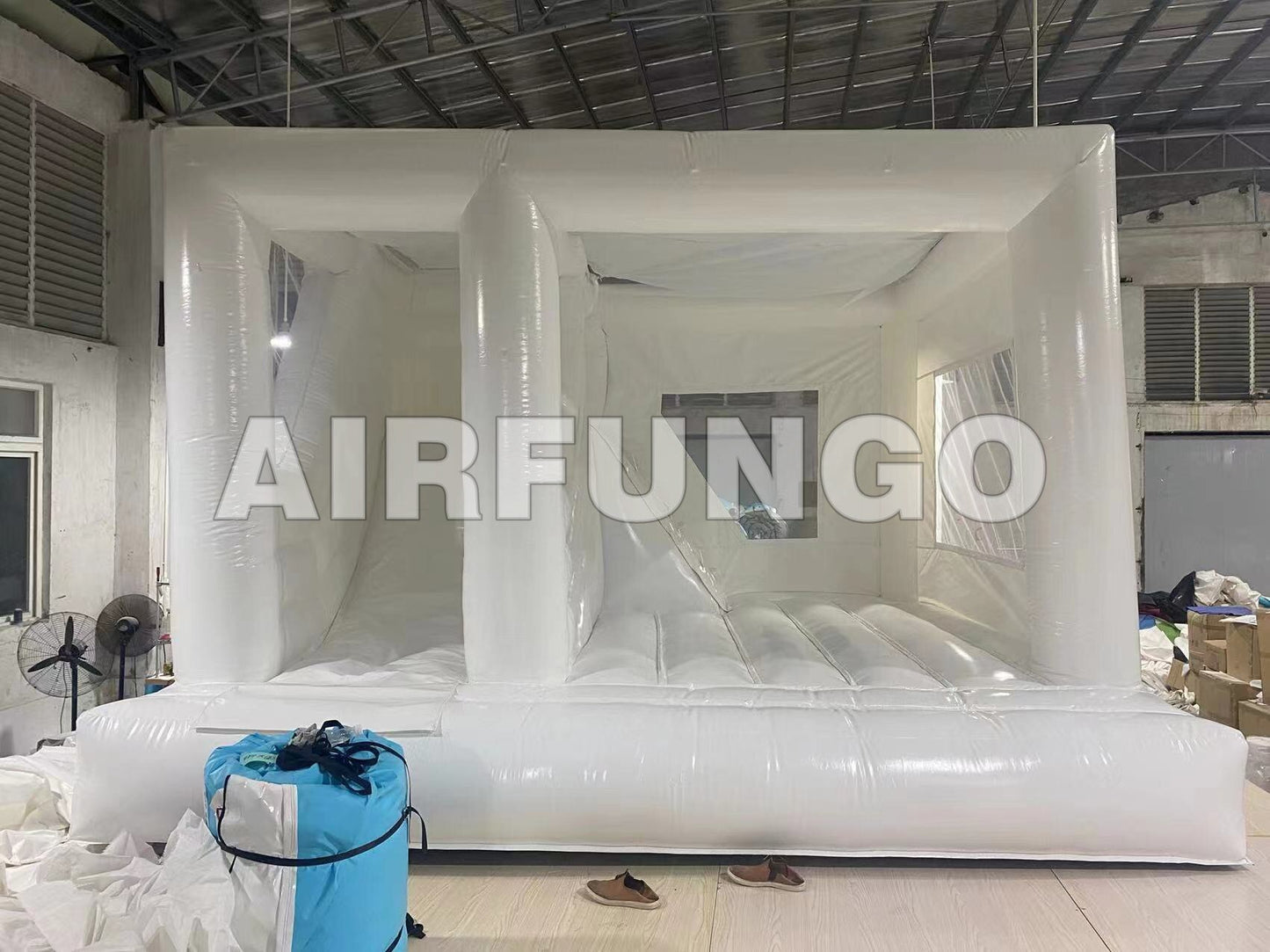 13x13ft / 15x13ft Inflatable White Bounce Houses With Slide And Ball Pit White Bounce Castle Air Bouncer Combo