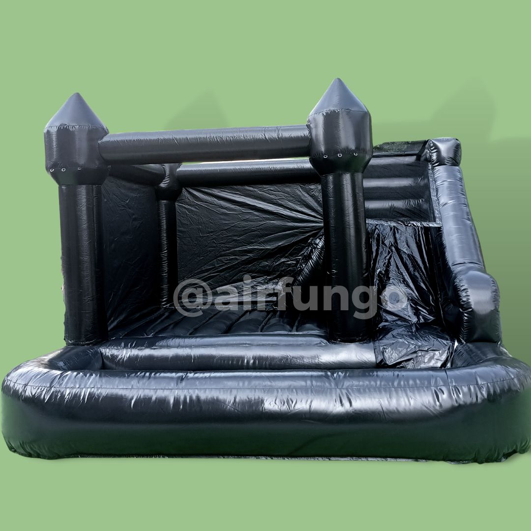 13x13ft / 15x13ft Inflatable White Bounce Houses With Slide And Ball Pit White Bounce Castle Air Bouncer Combo