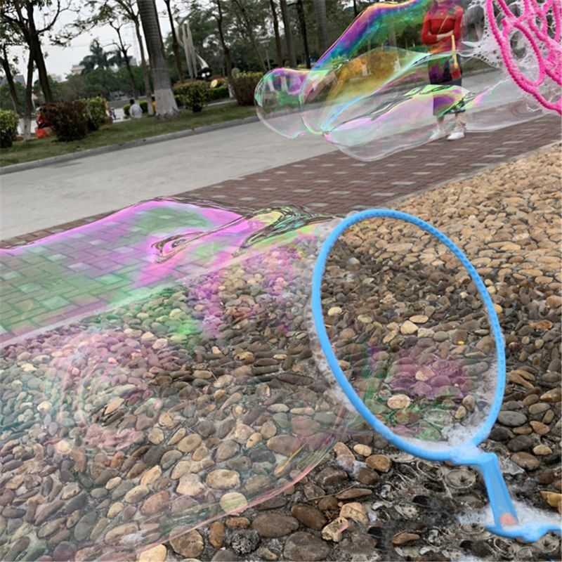 6PCS/set Jumbo Colorful Bubble Wand Bubble Blower Toy Set for Kids Summer Outdoor Fun 7IN Drop Ship Toys for Kids