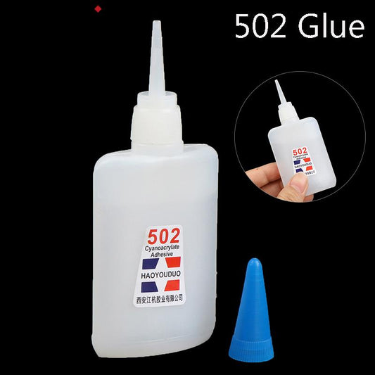 1pc 502 Super Glue Instant Quick Dry Cyanoacrylate Strong Adhesive Quick Bond Leather Rubber Metal Office Supplies Fast Glue